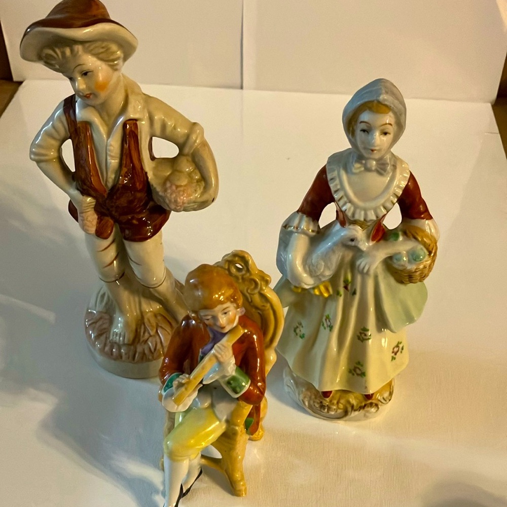 Vintage Ceramic Figurines Set
